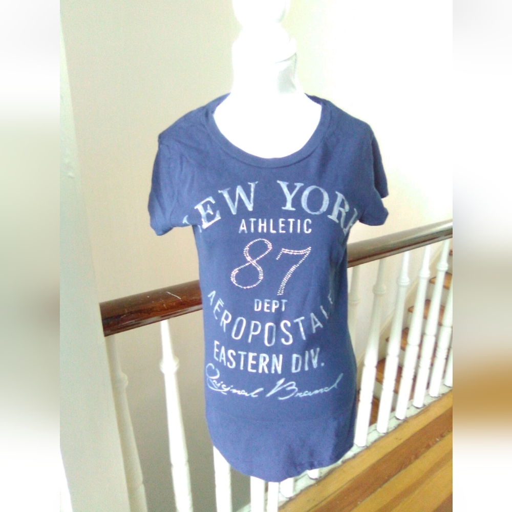 Vintage Aeropostale Blue New York Tee Size XL